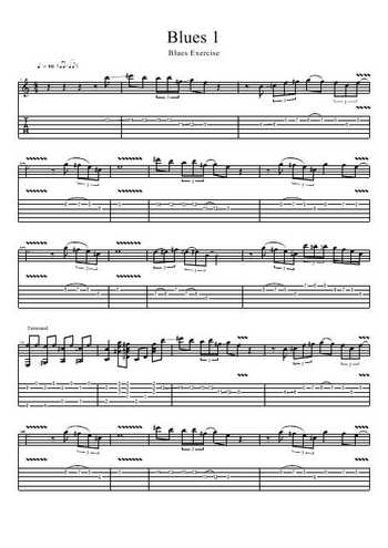 Blues, exercice N°1